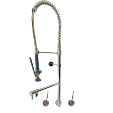 Aqualine AQW1500CB Wall Mount Pre Rinse Unit With Swing Faucet And Concealed Breech