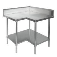 Premium Stainless Steel Corner Bench - 900x700