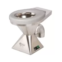 Disabled Pedestal Toilet Pan 304 Grade Stainless Steel with 50mm Seat and S Trap
