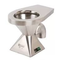 Pedestal Toilet Pan 304 Grade Stainless Steel with S Trap