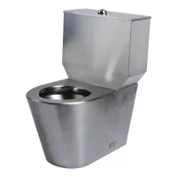 Close Couple Wall Faced Disabled Toilet Suite 304 Grade Stainless Steel with P Trap