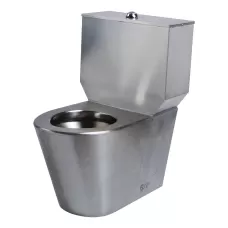 Close Couple Wall Faced Disabled Toilet Suite 304 Grade Stainless Steel with S Trap