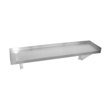 Modular Systems by FED 0600-WS1 Stainless Steel Solid Wall Shelf 600mm
