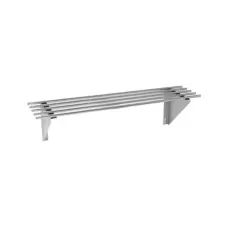 Modular Systems by FED 0900-WSP1 Stainless Steel Pipe Wall Shelf 900mm