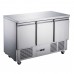 Thermaster by FED XGNS1300B FED-X 3 Door Stainless Steel Compact Workbench Fridge
