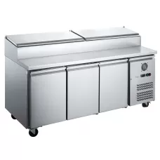 Thermaster by FED XSS8C20S3V FED-X S/S Three Door Refrigerated Sandwich Counter (800mm Deep)