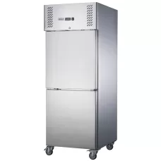Thermaster by FED XURC650S1V FED-X One Split Door Stainless Steel Upright Fridge