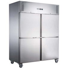 Thermaster by FED XURF1410S2V FED-X Two Split Door Stainless Steel Upright Freezer