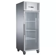 S/S Full Glass Door Upright Freezer 600L 