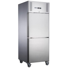 S/S Two Split Door Upright Freezer 600L