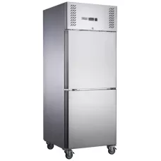 Thermaster by FED XURF650S1V FED-X One Split Door Stainless Steel Upright Freezer